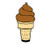 Soft Serve ICE Cream Chocolate Concession Decal Cone