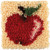 Spinrite Wonderart Latch Hook Kit  8 by 8-Inch  Apple