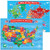 World Map and United States Map for Kids Wall Maps of US and World  18 x 24inch Laminated World and United States US Maps Posters for Learning  Classroom  Education  Back to School Resources