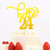 24th Birthday Decoration 24th Cake Topper-Hello 24 Happy 24th Birthday Party Supplier 24th Birthday-Wedding Anniversary