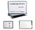 Landscape Binder, 1 Inch Round Ring, Navy Blue Vinyl with 1, Set 6 Color Blank Tabs, with 2 Business Card Holders