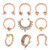 LAURITAMI 16G Stainless Steel Septum Nose Rings Hoop Horseshoe Barbell Cartilage Daith Tragus Helix Hinged Seamless Clicker Daith Rook Earrings Piercing Jewelry Rose Gold LAURITAMI 16G Stainless Steel Septum Nose Rings Hoop Horseshoe Barbell Cartilage Daith Tragus Helix Hinged Seamless Clicker Daith Rook Earrings Piercing Jewelry Rose Gold