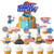 Blippi Cake Cupcake Toppers Boys Birthday Party Supplies Decoration for Blippi Birthday Theme Party 25 Pack Blippi Glitter Birthday Cake Cupcake Topper for Kids 2nd  3rd  4th  5th
