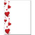 Dancing Hearts Letterhead Laser   Inkjet Printer Paper 25 Sheets
