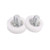 MroMax 2pcs 19x6mm Roller Idler Bearing Pulley Sliding Conveyor Wheel Threaded Rod M67 White