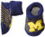 Two Feet Ahead NCAA Newborn Infant Booties with Gift Box  Michigan Wolverines  Stripe
