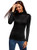 oodji Ultra Women s Basic Skinny Turtleneck Top  Black  US 8 - EU 42 - L