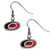 NHL Siskiyou Sports Womens Carolina Hurricanes Chrome Dangle Earrings One Size Team Colors