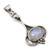 SilverStarJewel Natural Cab Rainbow Moonstone tcw 2-7 Pendant 1-5  925 Solid Sterling Silver