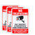 3 Pack Video Surveillance Sign  No Trespassing Sign  10 x 7  -04  Aluminum Sign Rust Free Aluminum-UV Protected and Weatherproof