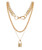 EFTOM Layered Chain Necklaces Gold Chunky Choker Lock Pendant Y Necklaces Gold Chain Sets for Women EFTOM Layered Chain Necklaces Gold Chunky Choker Lock Pendant Y Necklaces Gold Chain Sets for Women