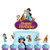 Set of Acrylic Jasmine Happy Birthday Cake Topper  Aladdin Theme Birthday Party Suppliers  Disney Princess Jasmine Cake Decoration 7Pcs