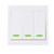 OWSOO eWeLink Wall Light Switch Push Button 1 pcs Remote Controller 3 Gang 86 Type ON-Off Switch Panel 433MHz Wireless RF Remote Control Transmitter with Stickers Free Position Flexible For Home