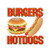 Burgers Hotdogs Concession Restaurant Food Truck Die-Cut Vinyl Sticker 10 inches