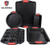 Galashield 5 Piece Nonstick Bakeware Set with Silicone Handles