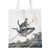Aquacat America Super Hero Tote Bag - 100  cotton 12 Oz Reusable - Book Bag- Library bag- Market bag