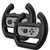 TNP Joy-Con Wheel Controller for Nintendo SwitchSet of 2 - Racing Steering Wheel Controller Accessory Grip Handle Kit Attachment Black - Nintendo Switch