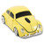 BKLNOG Classic Car Shaped Mouse  Updated  with LED Headlights  1600 DPI  2-4Ghz Wireless Computer Mouse  Comfortable for Every Use  Yellow