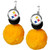 NFL Pittsburgh Steelers Siskiyou Sports Earrings  Black  One Size