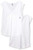 Marky G Apparel Women s Festival Sleeveless V 2 Pack Neck T-Shirt  White  X-Large