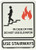 NMC GL34RB Fire Sign  Legend  In case of fire do not use elevators  Use stairways   10  Length x 14  Height  Glow Rigid  Red-Black on Yellow