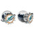 NFL Siskiyou Sports Fan Shop Miami Dolphins Front-Back Earrings One Size Team Color