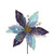 Kurt S- Adler Peacock Colors Poinsettia Pick  Multi