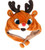 Plush Rudolph the Reindeer Hat with Pom Poms