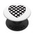 Checkered Black And White - Gift idea - Checkerboard PopSockets PopGrip  Swappable Grip for Phones   Tablets