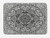 Ambesonne Ethnic Bath Mat  Mandala Inspired Artwork Hand Drawn Paisley Pattern Boho Native  Plush Bathroom Decor Mat with Non Slip Backing  29-5  X 17-5   Black and White