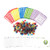 Yuanhe Complete Bingo Game Set with 50 Bingo Cards  500 Colorful Transparent Bingo Chips and Deck of Calling Cards