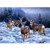DIY 5D Diamond Painting by Numbers Kits  Winter Deer Forest Snow Christmas  Full Drill Rhinestones Paint with Diamonds Crystal Diamond Art Winter Deer