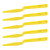 Zanch 5PCS Yellow Long Handle Spoon Squeegee Vehicle Window Tint Tools Auto Corner Scraper for Car Window Vinyl Film Wrapping-