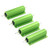 Tulead 4PCS Green Wirewound Resistor 2 ohm Aluminum Case Resistor Load Resistor 100W