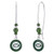 Pro Specialties Group NFL New York Jets Kidney Wire Hook Earrings