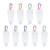 Keychain Bottles 9 Pack Plastic Leakproof Refillable Containers 1oz 30ml Empty Travel Squeeze Bottles Carabiners in 9 Assorted Color Clear Portable