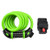 BAGKOOL Bike Lock Cable 4 Feet High Security 5 Digit Resettable Combination Coiling Bike Cable Lock Bicycle Cable Lock for Bicycle Outdoors  1-2mx12mm Green