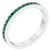 Kate Bissett Stylish Birthstone Stackables Swarovski Crystal Emerald -May Size 6