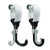 Stroller Hooks   2 Pack of Multi Purpose Hooks   360 Swivel Stroller Clips for Mommy  Perfect Stroller Accessories for Hanging Diaper Bags  Groceries  Clothing  Purse