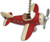 RED PLANE propeller AIRPLANE ceiling FAN PULL chain