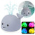 YWL Bath Toys  Bath Toys for Toddlers Water Spray Toys for Kids  Baby Toys Whale Toy Cut Light Up  Bathtub Toys Spray Water Squirt Toy Whale Water Sprinkler Pool Toys for Toddlers Infants Kids Gray