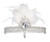 BABEYOND 1920s Flapper Headpiece 20s Carnival Feather Headband Crystal Beaded Great Gatsby Hairband 1920s Flapper Gatsby Hair Accessories white