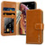 JISON21 iPhone Xs Case  iPhone X Case Folding Flip Leather Wallet Case with Card Slot and Cash Holder for iPhone Xs-X-Brown
