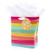 Hallmark Medium Easter Gift Bag With Tissue Paper and Gift Tag (Bright Rainbow Easter Stripes)