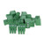 Fielect PCB Terminal Block 10Pcs 300V 8A 3-5mm Pitch 3P Flat Angle Needle Seat Insert-in PCB Terminal Block Connector Green