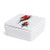 DEMDACO Dean Crouser Rose Watercolor Red 4 x 4 Ceramic Stoneware Decorative Lidded Vanity Box