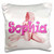 3D Rose Sophia- Pink Ballet Shoes- Pillow Cases  16  x 16