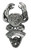 Hampton Nautical Antique Silver Cast Iron Wall Mounted Crab Bottle Opener  6