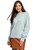 oodji Ultra Women s Loose-Fit Crew Neck Pullover  Blue  US 4 - EU 38 - S