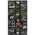 Northcott Farm To Table 24   Block Panel Black-Multi Quilt Fabric